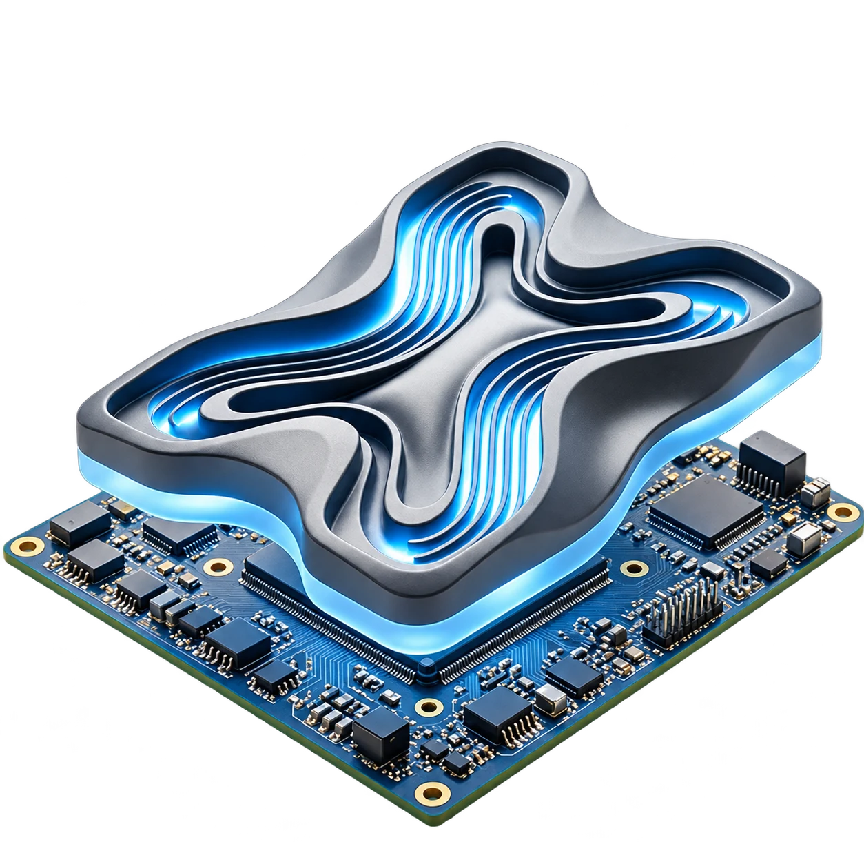 Concept of a thermally managed electronic component from the application exploration